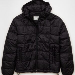 AE Men's Black Puffer Jacket XL